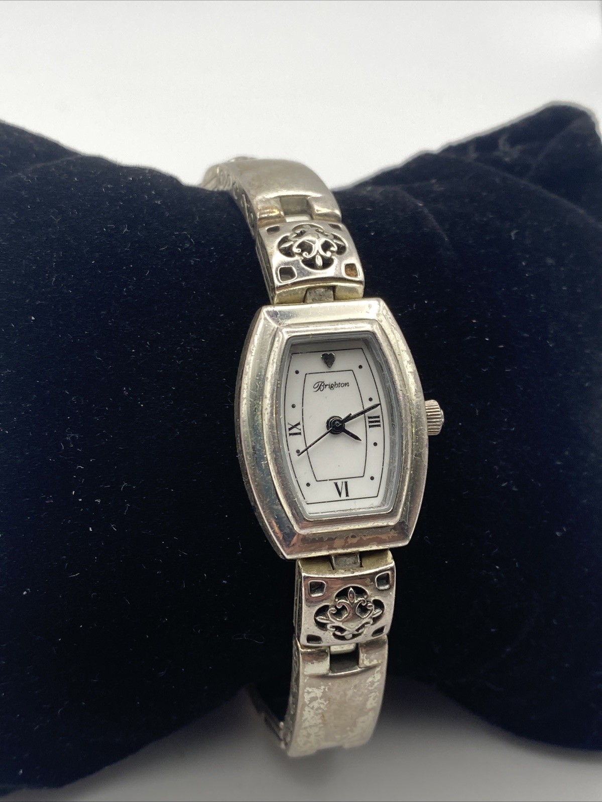 Brighton Watch Tribeca New Battery Bracelet Band Silver tone 8 in Toggle
