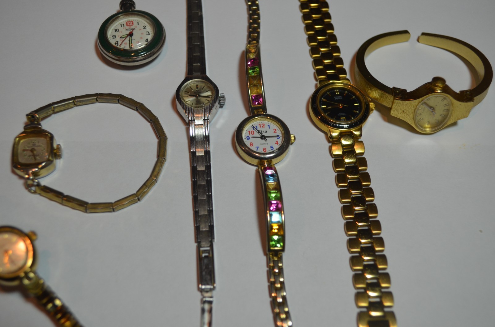 Vtg Lot of 7 Variety of Women Manual Quartz Watches – Parts, Repair, See Details