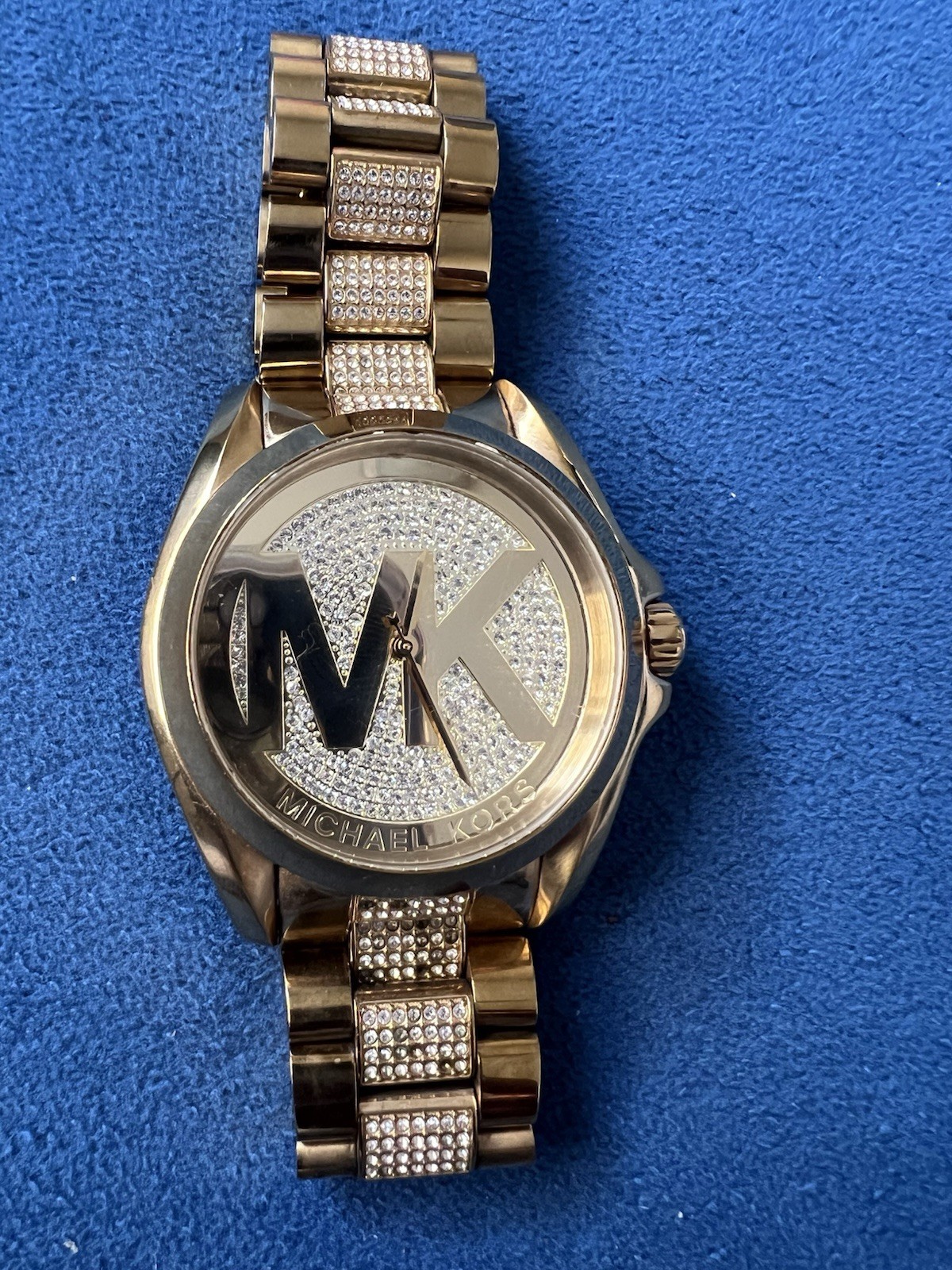 Michael Kors MK‑6487 Gold‑Tone Crystal Logo Watch
