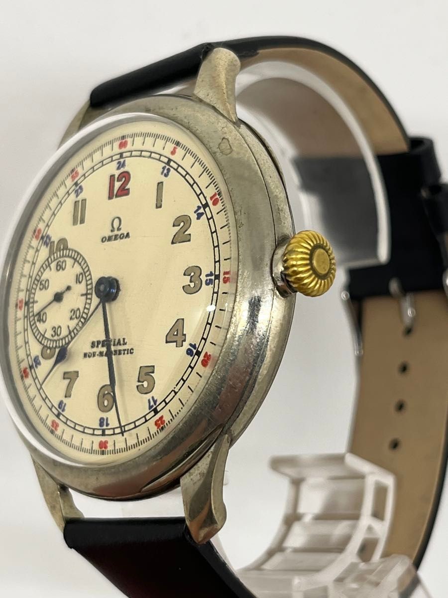 OMEGA Special Non-Magnetic Vintage Manual Wind Small Seconds Ivory Dial Watc