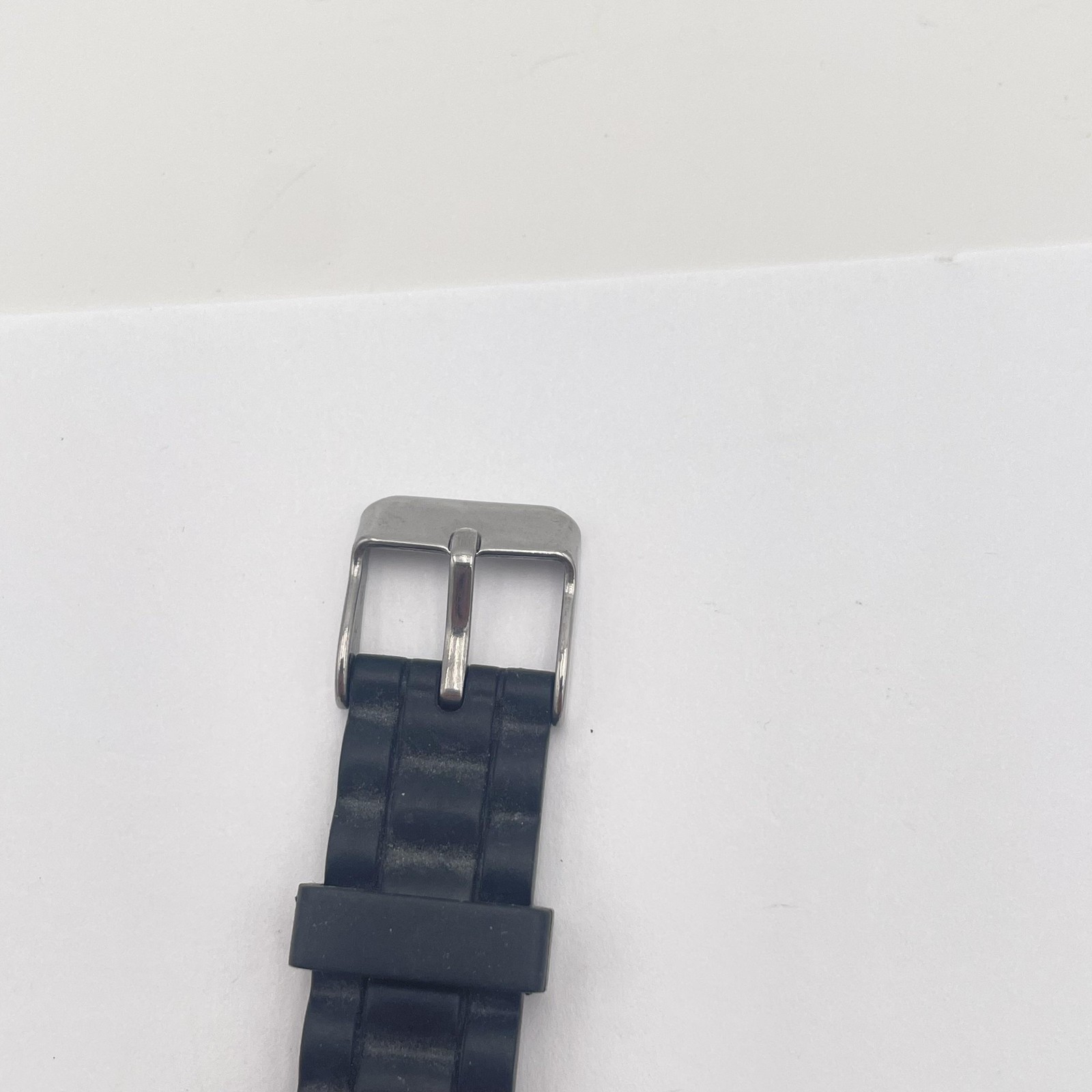 Xhilaration Watch Black Silicone Band Stainless Steel Back Japan Movement Unisex