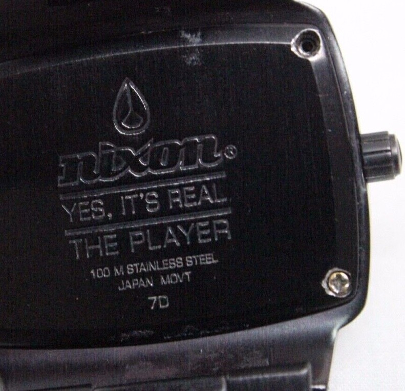 Nixon Yes Its Real The Player Men 7D 100m Steel Barrel Analog Quartz Watch