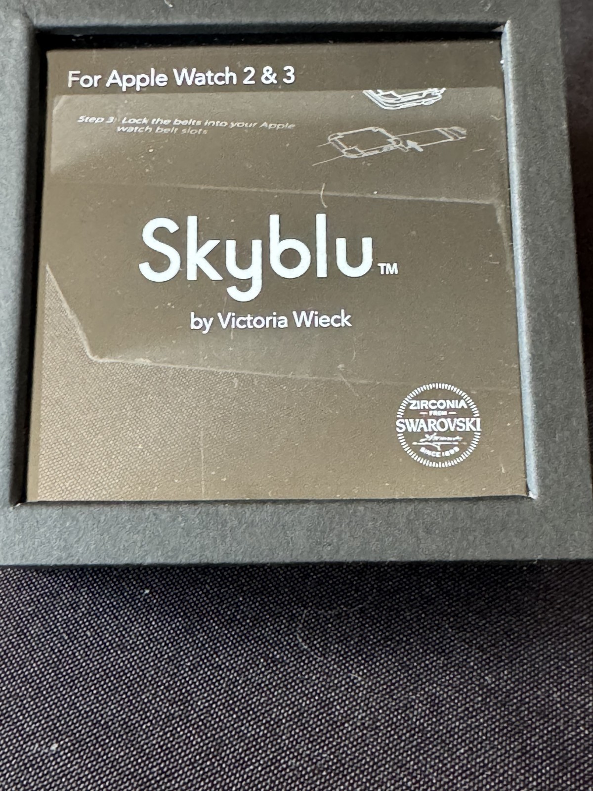 Skyblu by Victoria Wieck Apple Watch Case Series 2 & 3 Swaroviski Zirconia Black