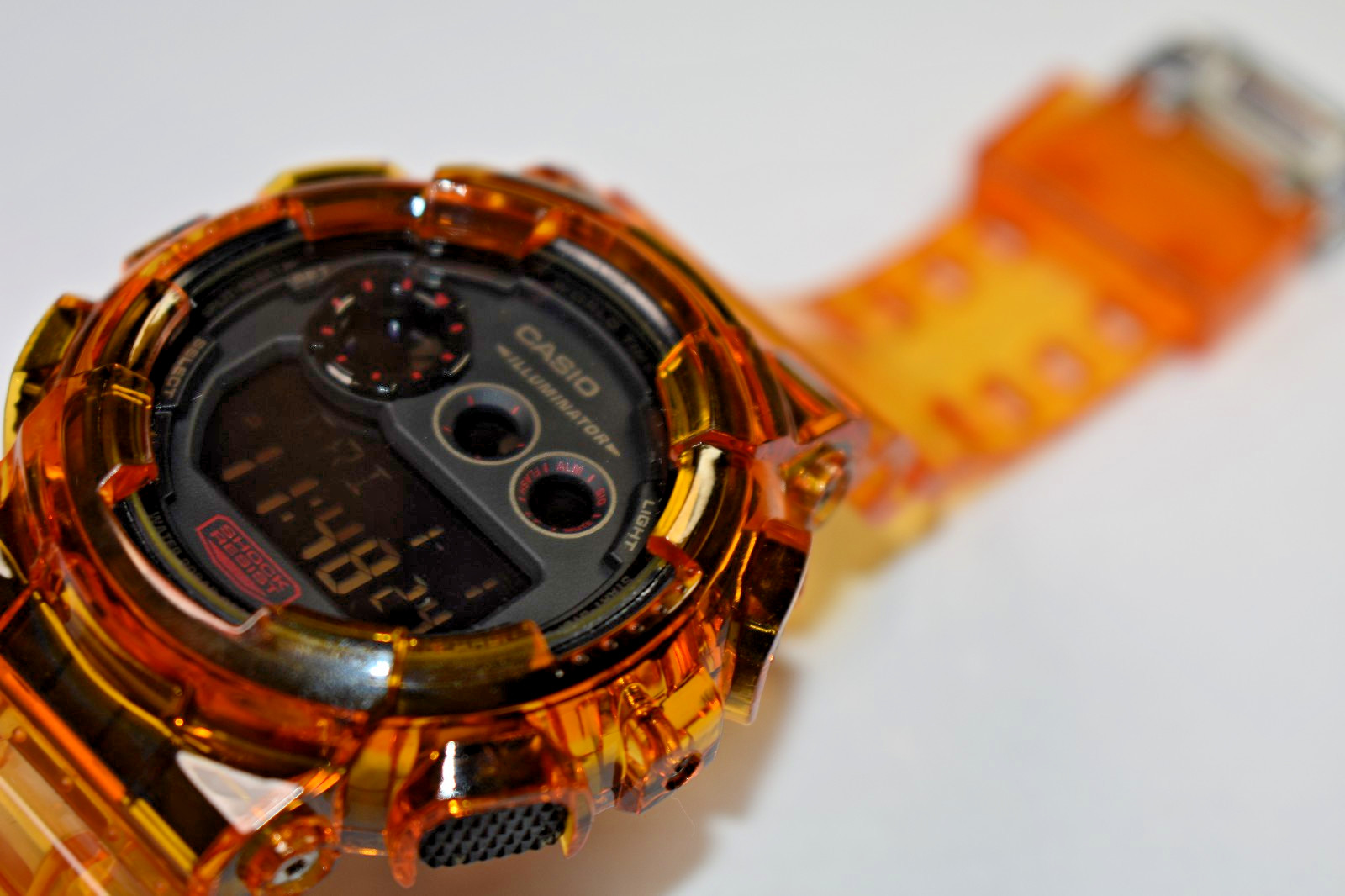 MODIFIED Casio G-Shock GD-120MB (3427) Men’s Orange/Black Watch NEW BATTERY!