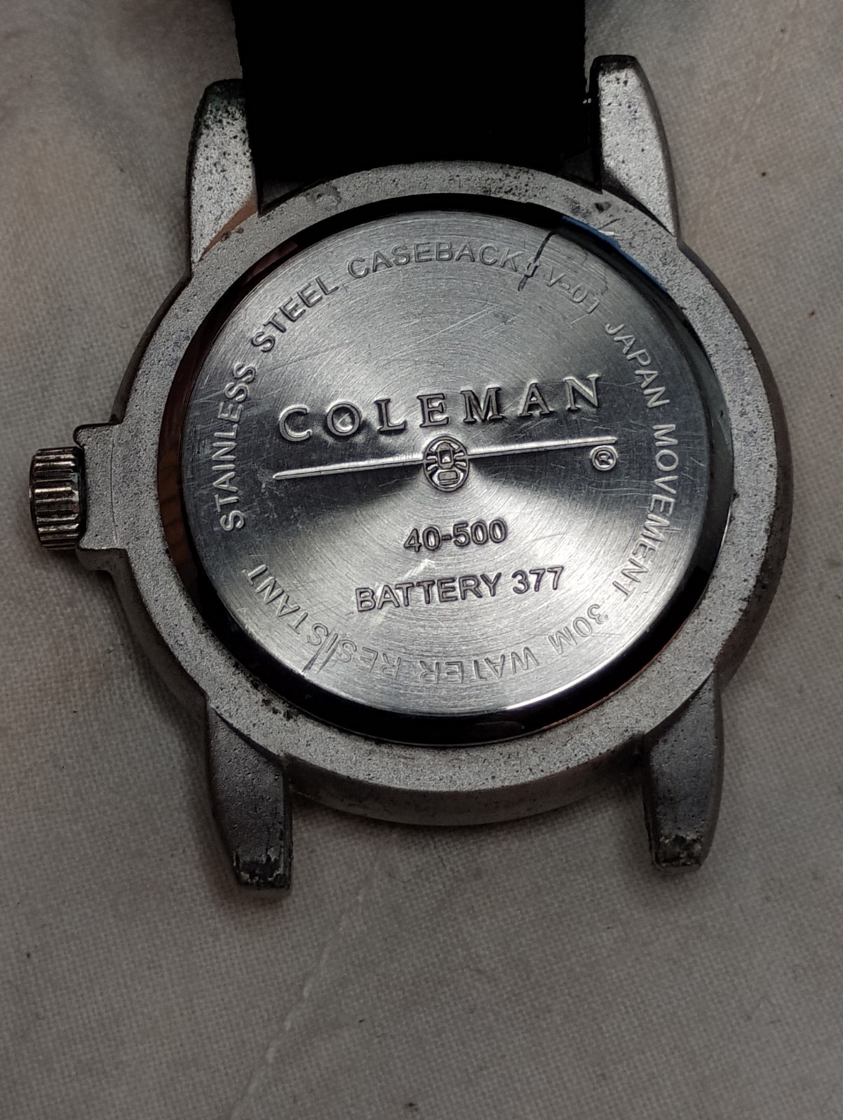 Coleman 40-500 Day/Date watch 30m Water Resistant Quartz Watch Compass-Dial