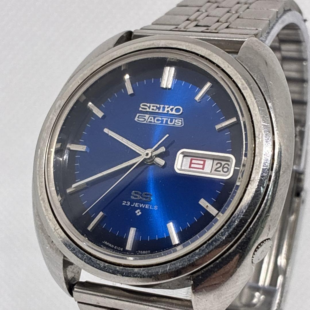 Seiko 5 Actus SS 6106-7470 Automatic Watch Used