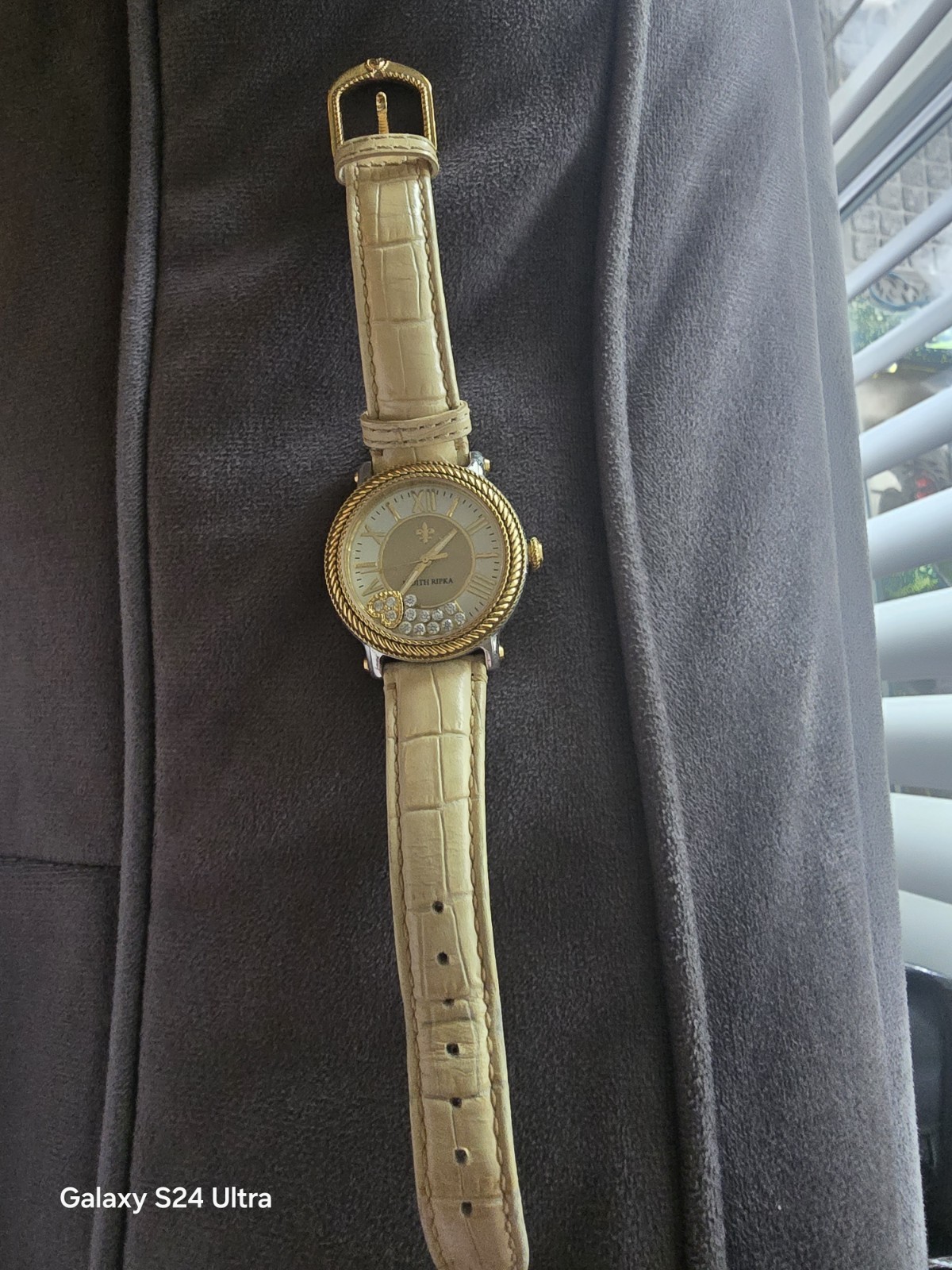 Judith Ripka Odyssey Teal Floating Crystal Hearts Watch