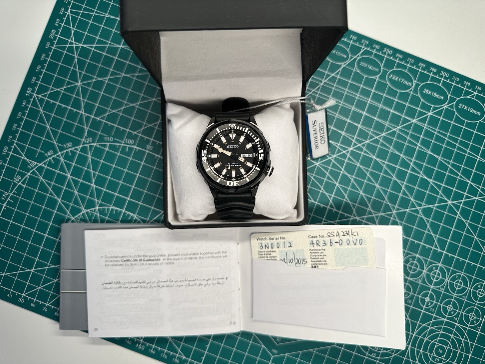 Seiko SRP231k 1st Generation «Baby Tuna” Men’s Diver’s Watch – Mint (Full Set)