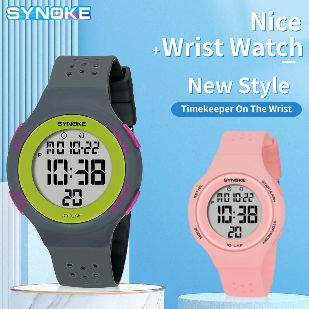 Waterproof Watches LED Digital Watch Alarm Watch Boys Girls Sports Kids Children