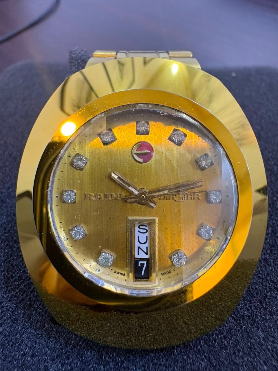 Vintage Rado DiaStar 13G-625.0013.3 Automatic Gold Dial Men’s Watch