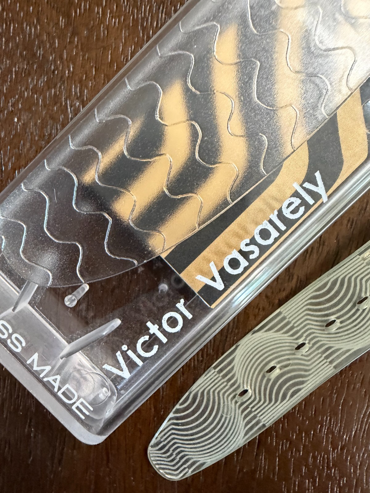 1996 Swatch Keret GK231 NOS Victor Vasarely Artist Op Art Gent 34mm Working