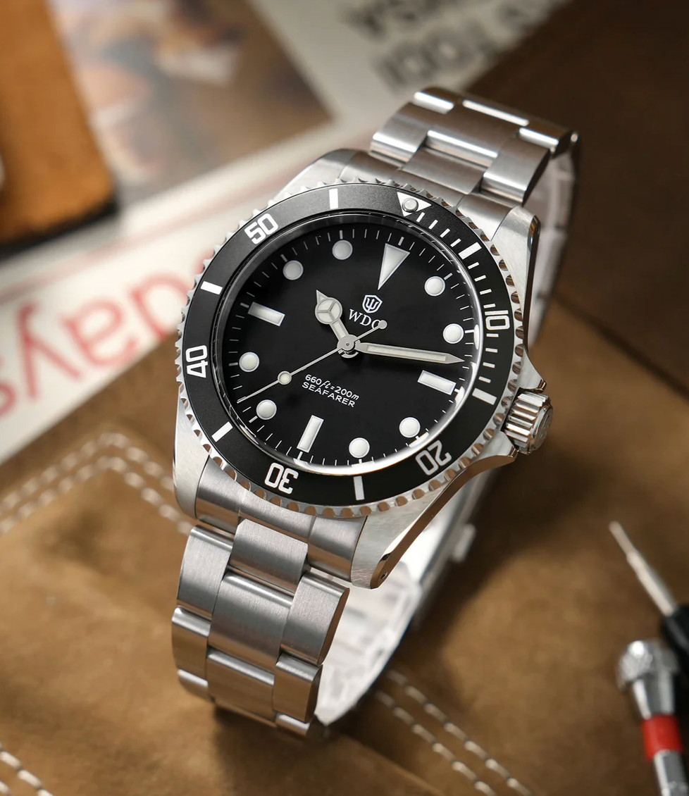 Watchdives WD5513Q 40mm Quartz Diver Watch VH31 Sweep Second Sapphire 200m