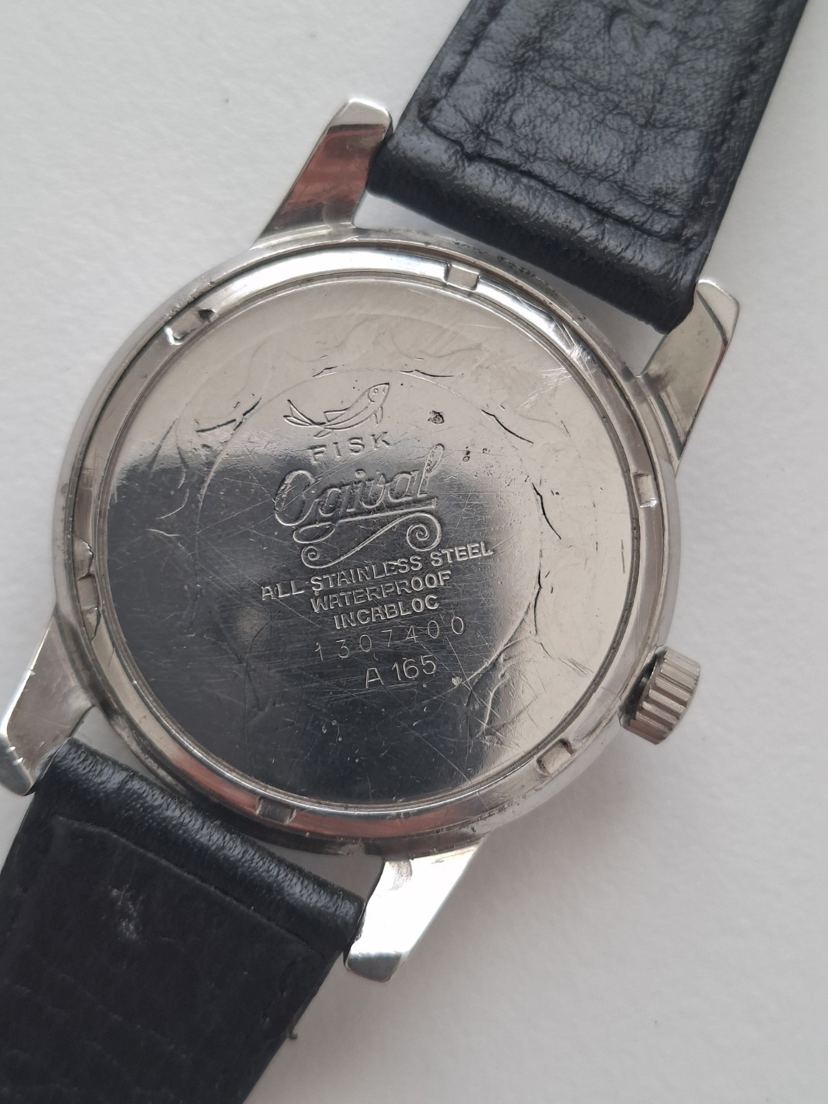 Ogival Trisonic Fisk ( fish ) waterproof watch, made in the 1950’s .1307400 Ser