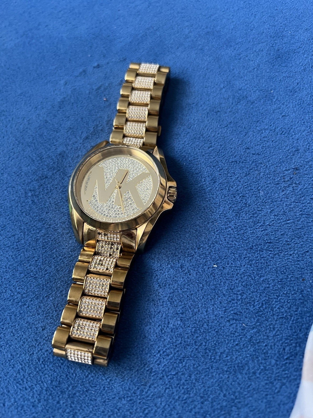 Michael Kors MK‑6487 Gold‑Tone Crystal Logo Watch