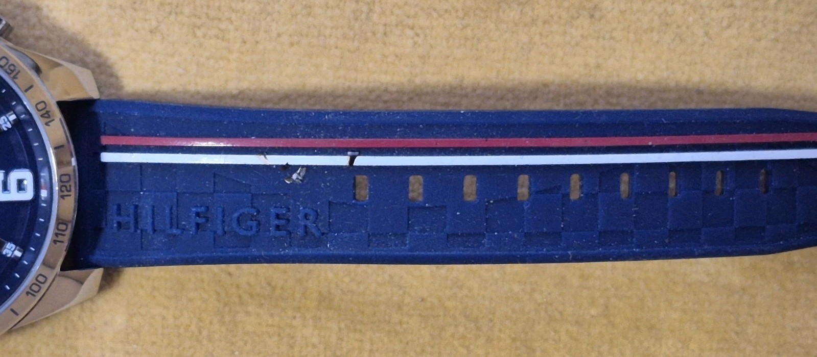 Tommy Hilfiger 1791473 Men’s Quartz Silicone Strap Black Dial Watch, 46mm