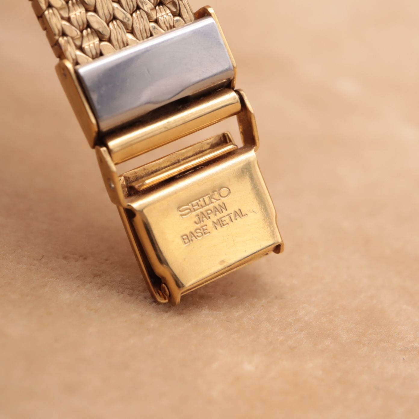 Seiko Exceline 7321-6050 Gold Mesh Quartz Women’s Watch 17.5mm 1985