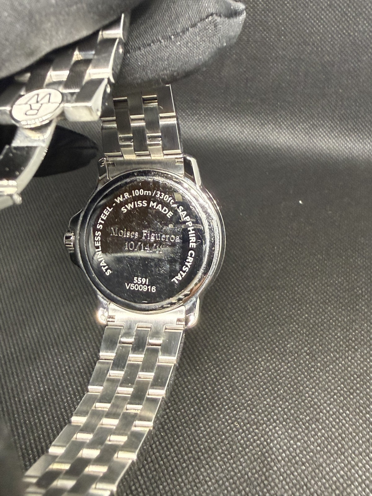 Raymond Weil Tango 5591-ST-00300 Wrist Watch 39mm Quartz White Dial Box & Links