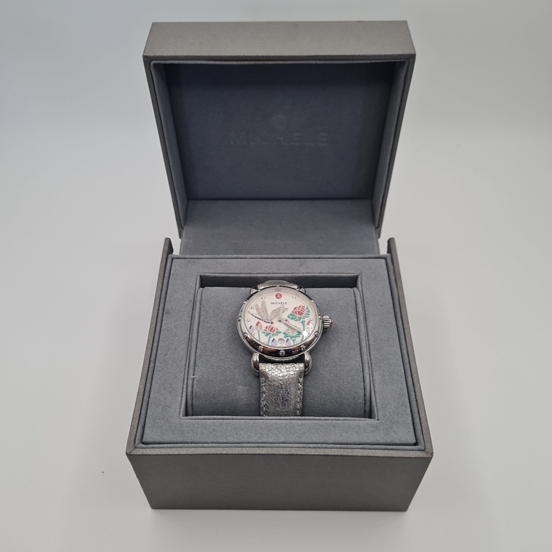Michele DIAMOND DRAGONFLY Garden Party watch limited edition #215/750 MW05D01A49
