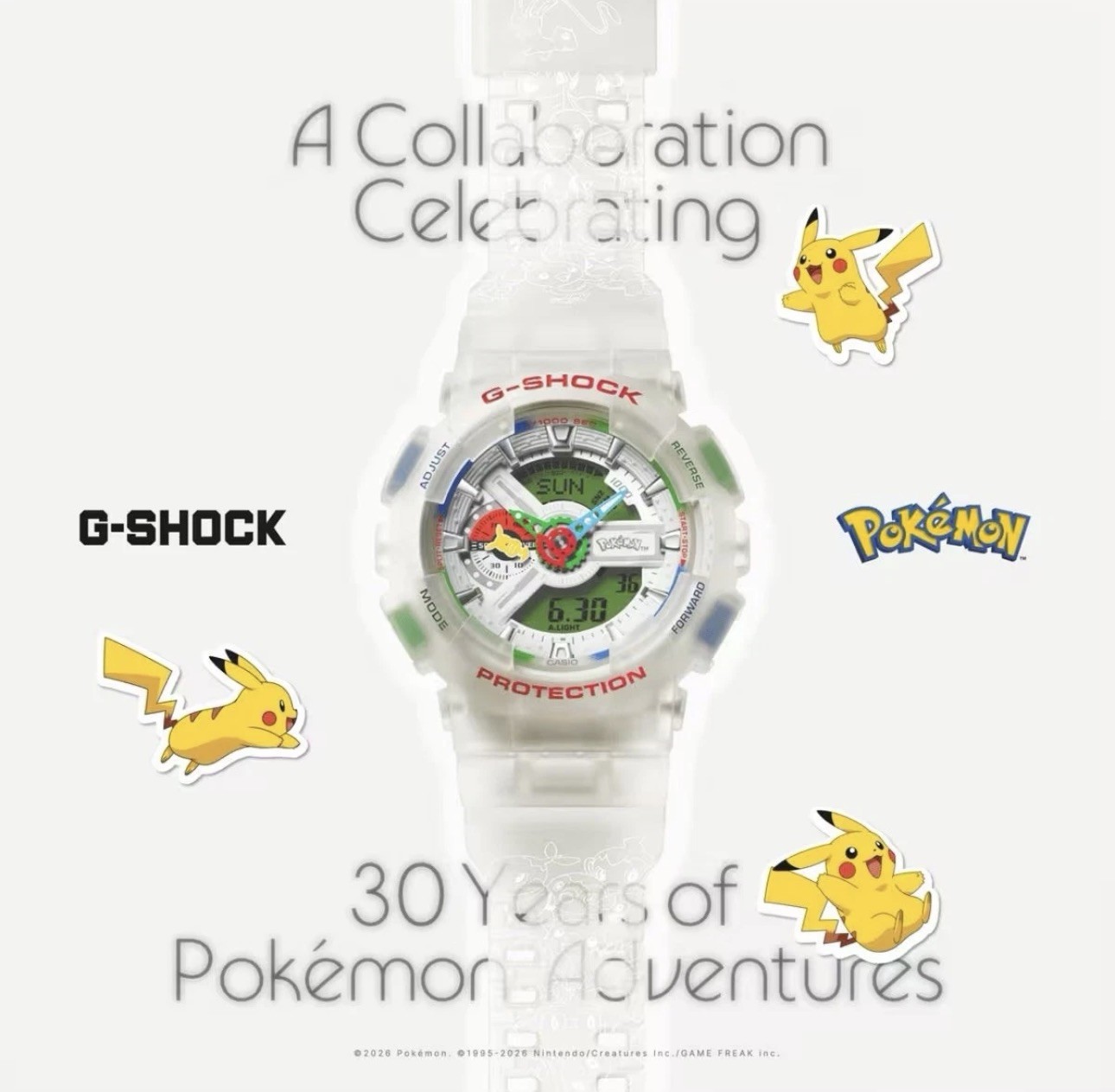 CASIO Pokémon x G-SHOCK GA-110PKM-7AJR Pokémon Collaboration Model PRE-SALE