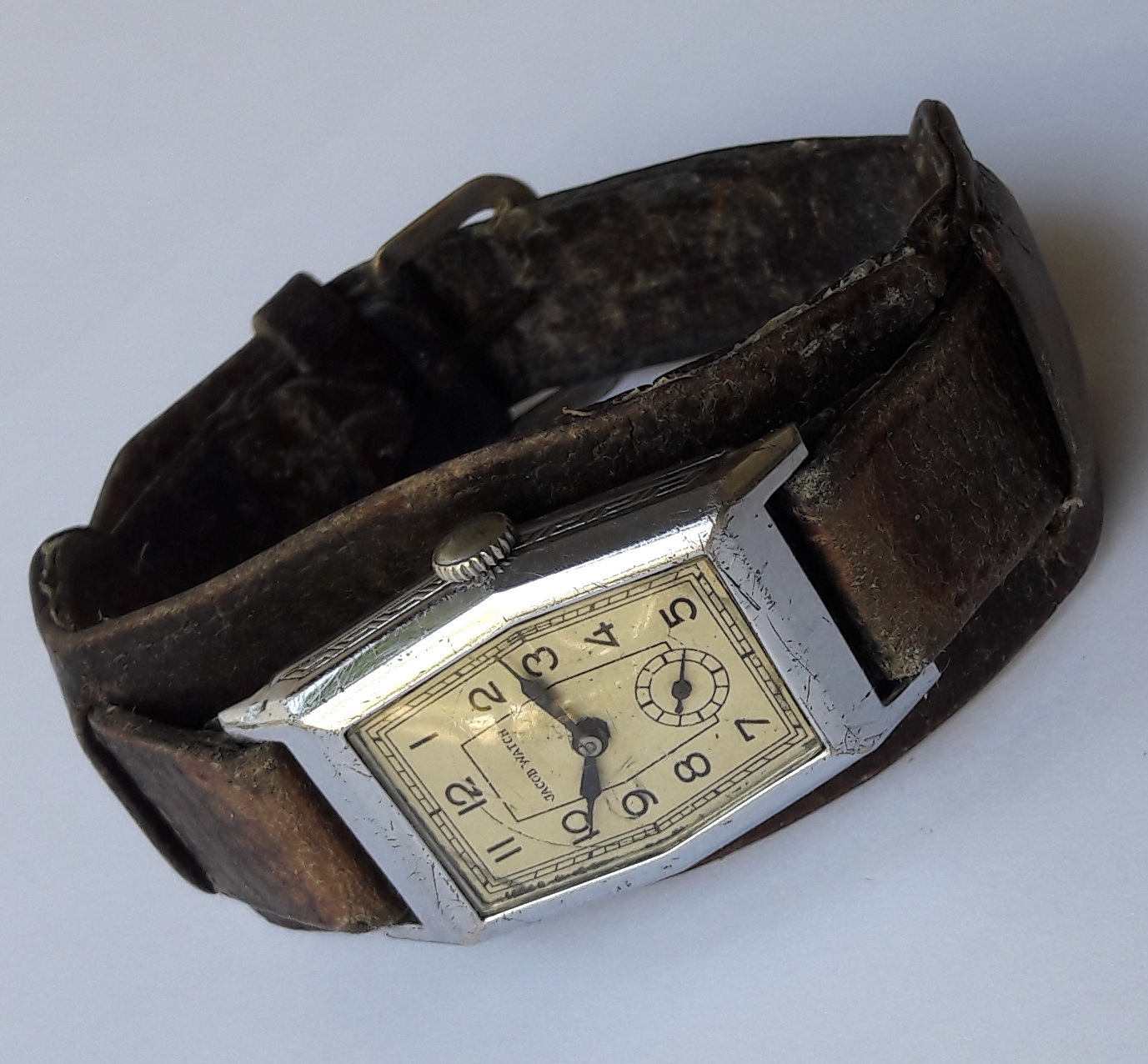 Rare Vintage JACOB WATCH Swiss Made Mechanical Hand Winding Wrist Watch- Running