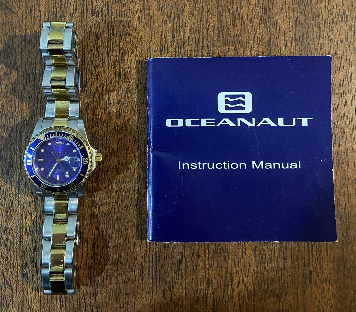 Vintage Oceanaut Women’s Watch Blue Gold