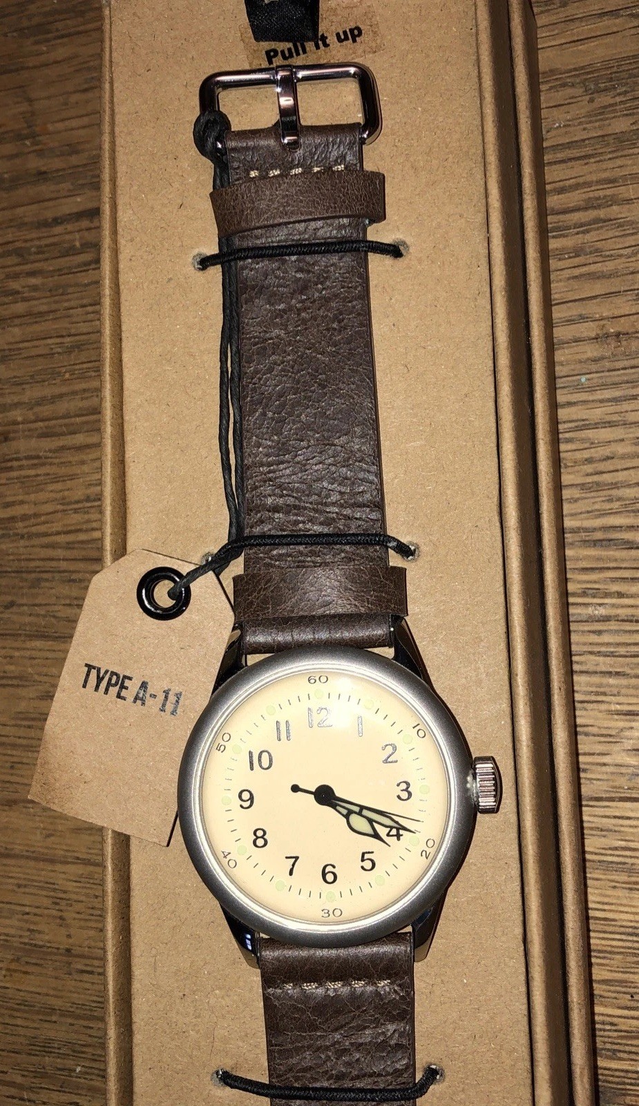 Praesidus Type A-11 – NH35 movement Leather band Case Stainless – Never Used