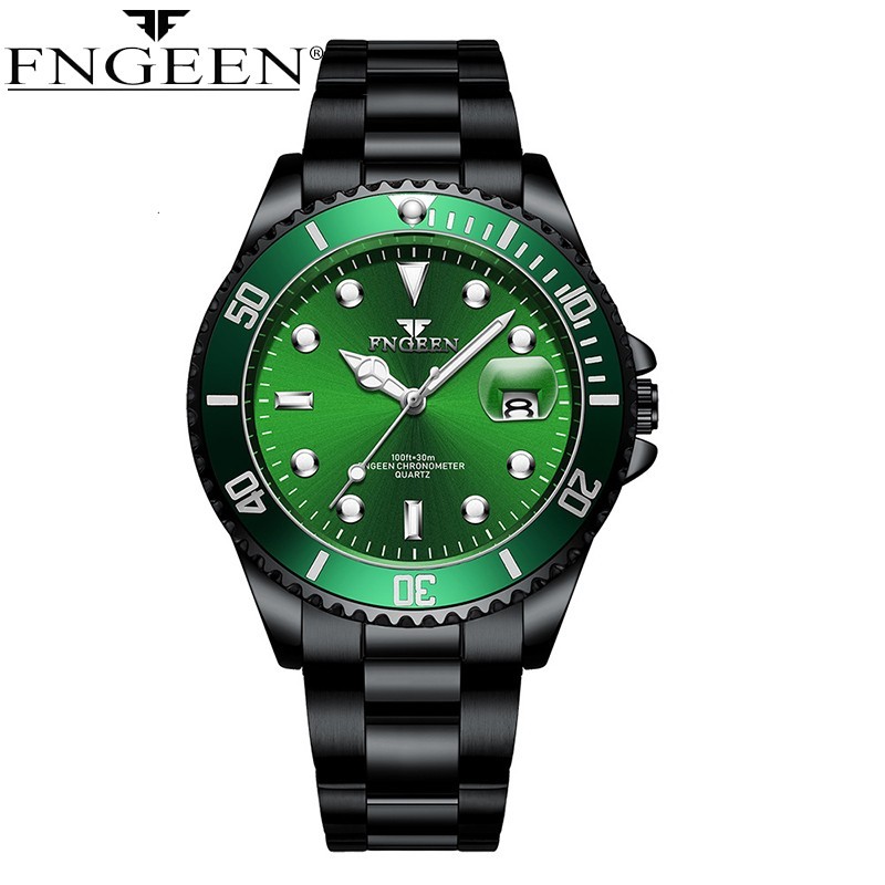 FNGEEN Top Brand Luxury Fashion Diver Watch Men 30M Waterproof Date watch Sport