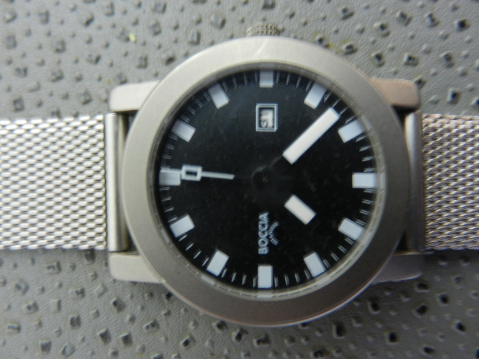 (2) Boccia Womens Watches – Titanium Cases / SS Mesh & Leather Band -NOT WORKING