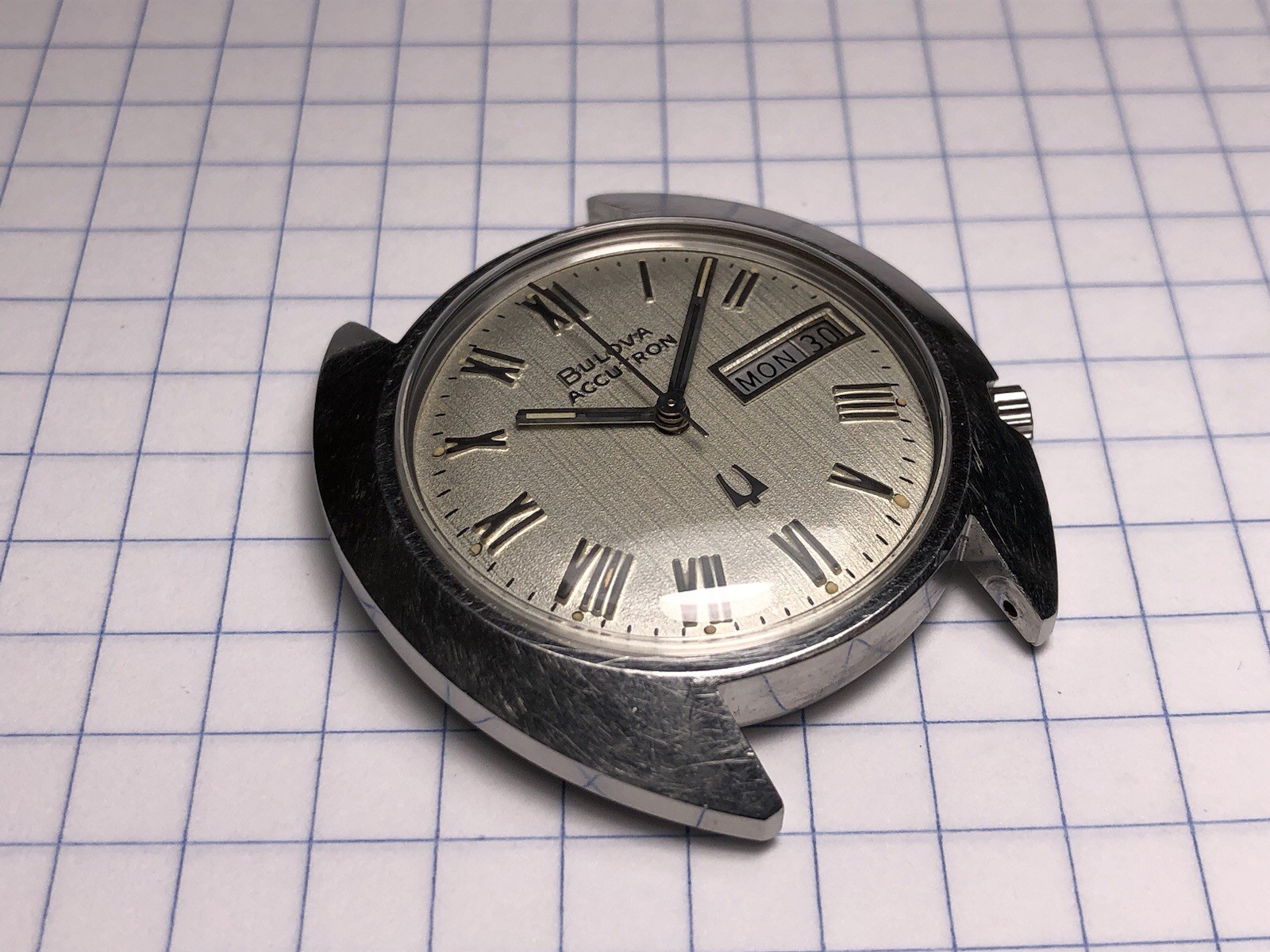 Vintage 1973 Bulova Accutron Day Date Tuning Fork 2182 Men’s Watch