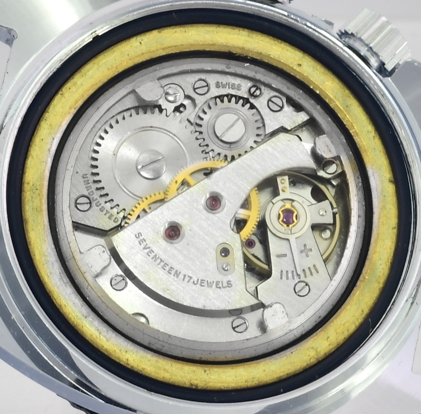 Vintage LATOR 17 Jewels Incabloc Waterproof World Time Mens Wristwatch