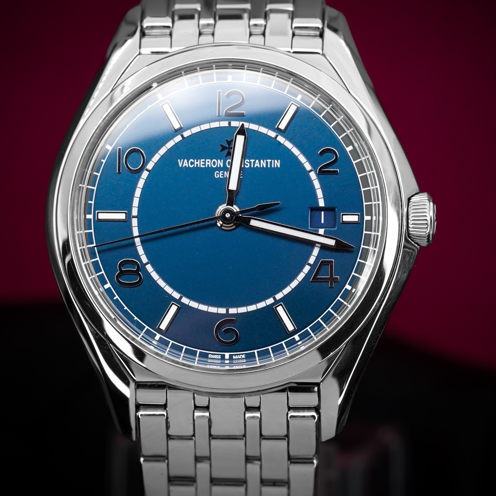 Vacheron Constantin Fiftysix Blue Stainless Steel Full Set 4600E / 110A-B487