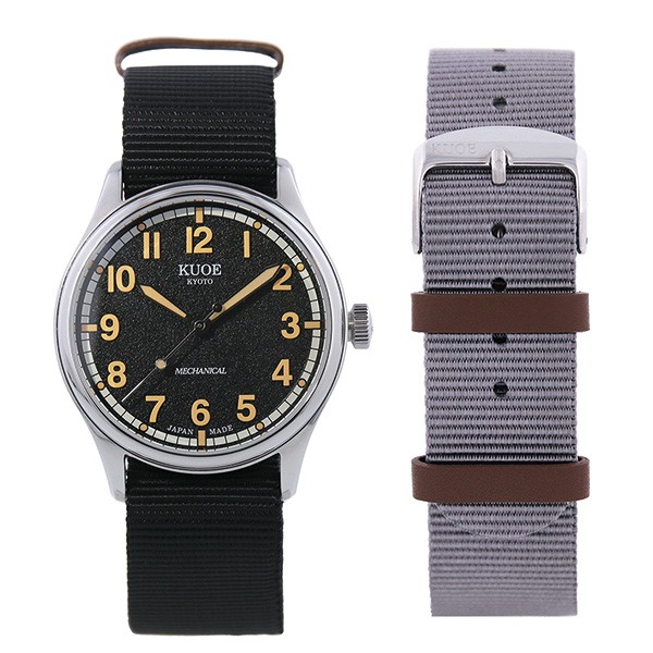 KUOE KYOTO OLD SMITH TiCTAC Special Order Limited Automatic Watch Black 38mm