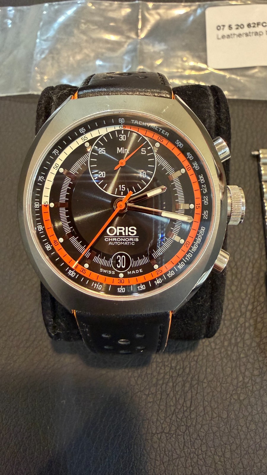 Oris Chronoris Watch Men’s Black (orange)