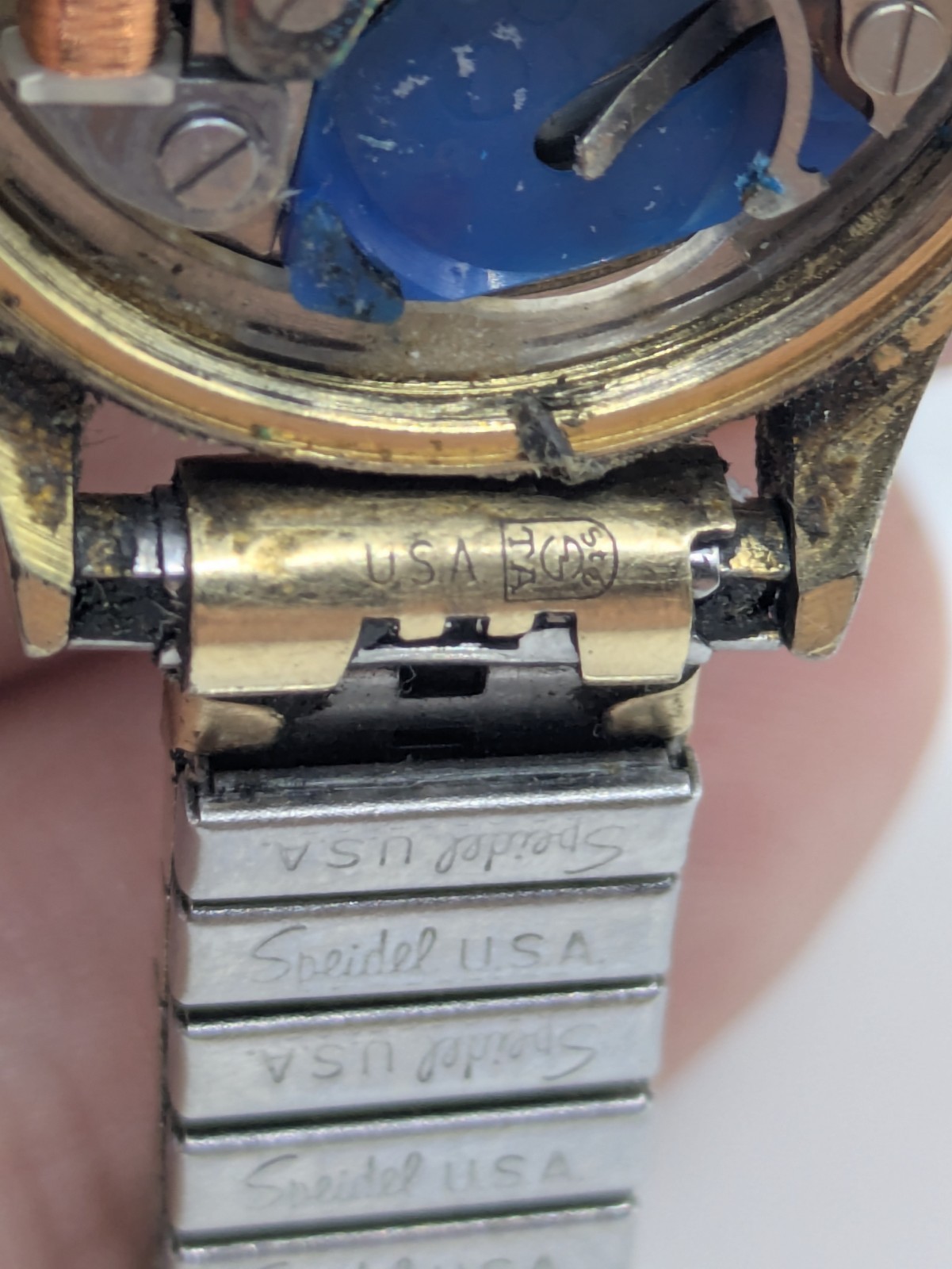 Pulsar Y642A Quartz Watch Gold Tone Parts Repairs Untested 24.8mm