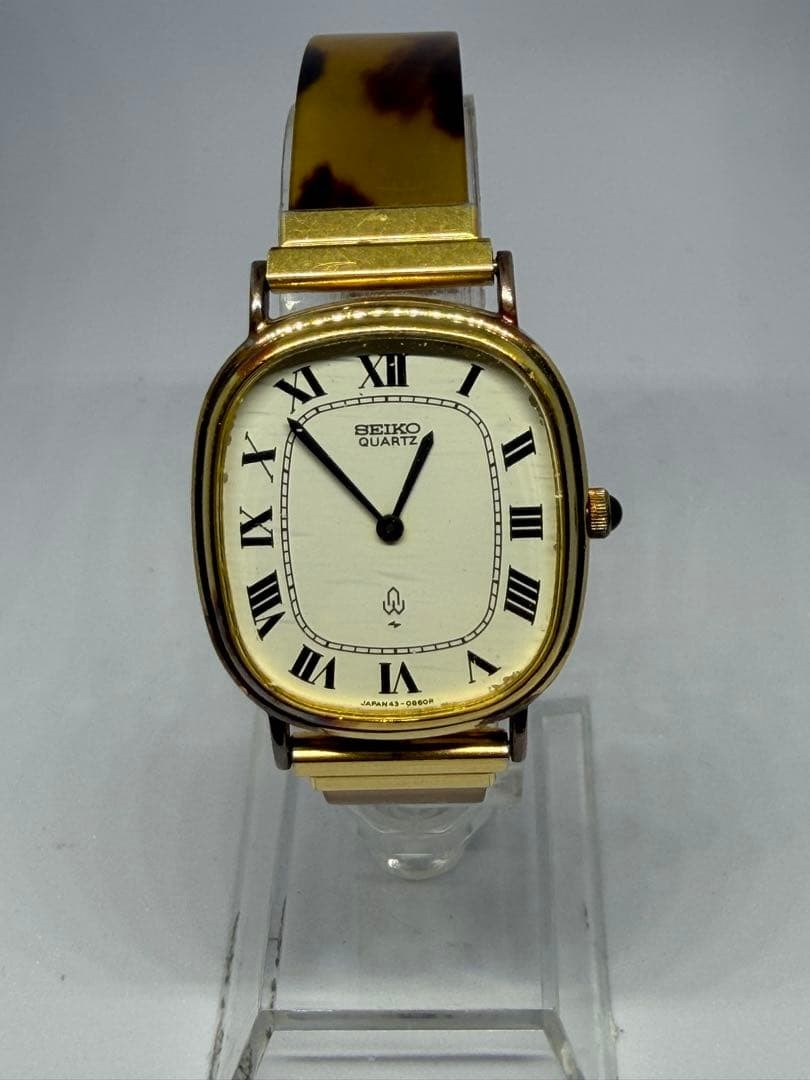 SEIKO QUARTZ 43-3181 Women’s Watch, Tortoiseshell Pattern