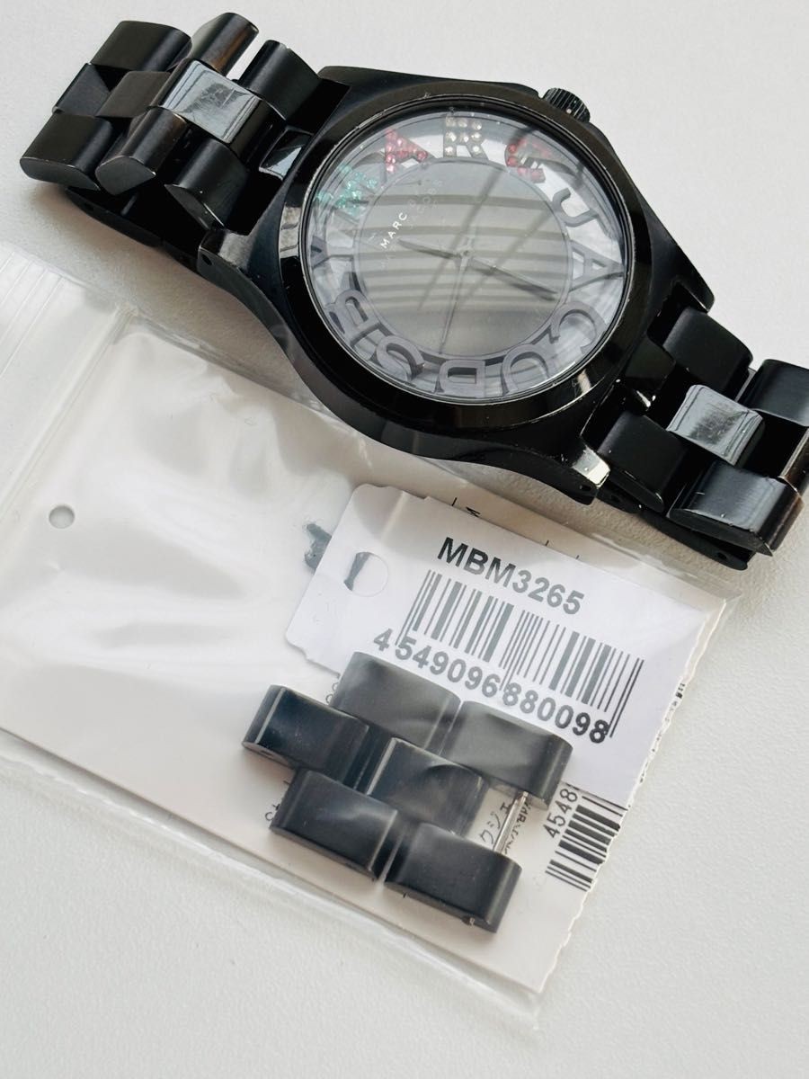 New Battery Marc by Marc Jacobs Henry Skeleton Black