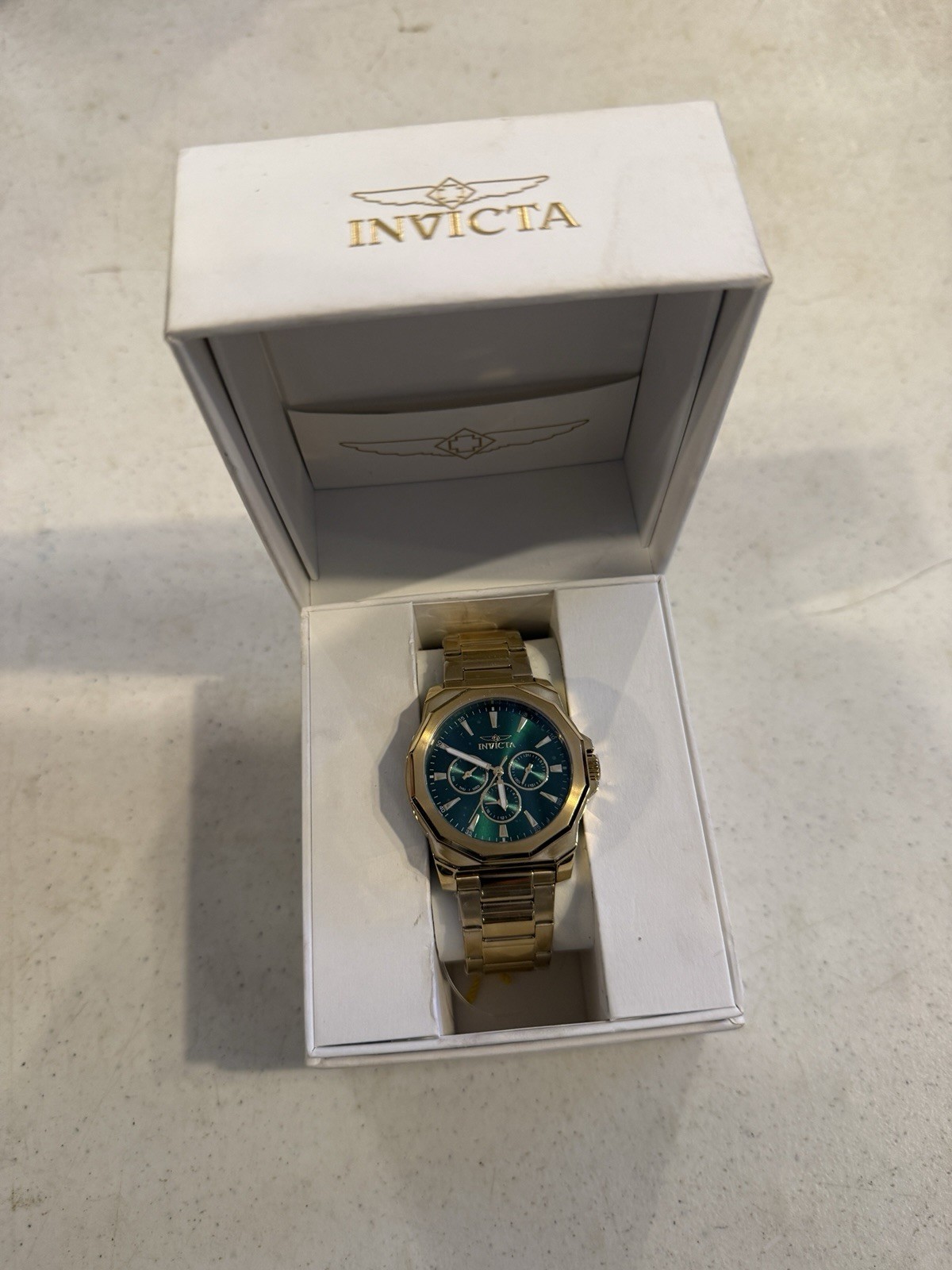 Invicta Speedway Edelstahl Herren Quarzuhrwerk Men’s Watch Gold Model 46856 42mm