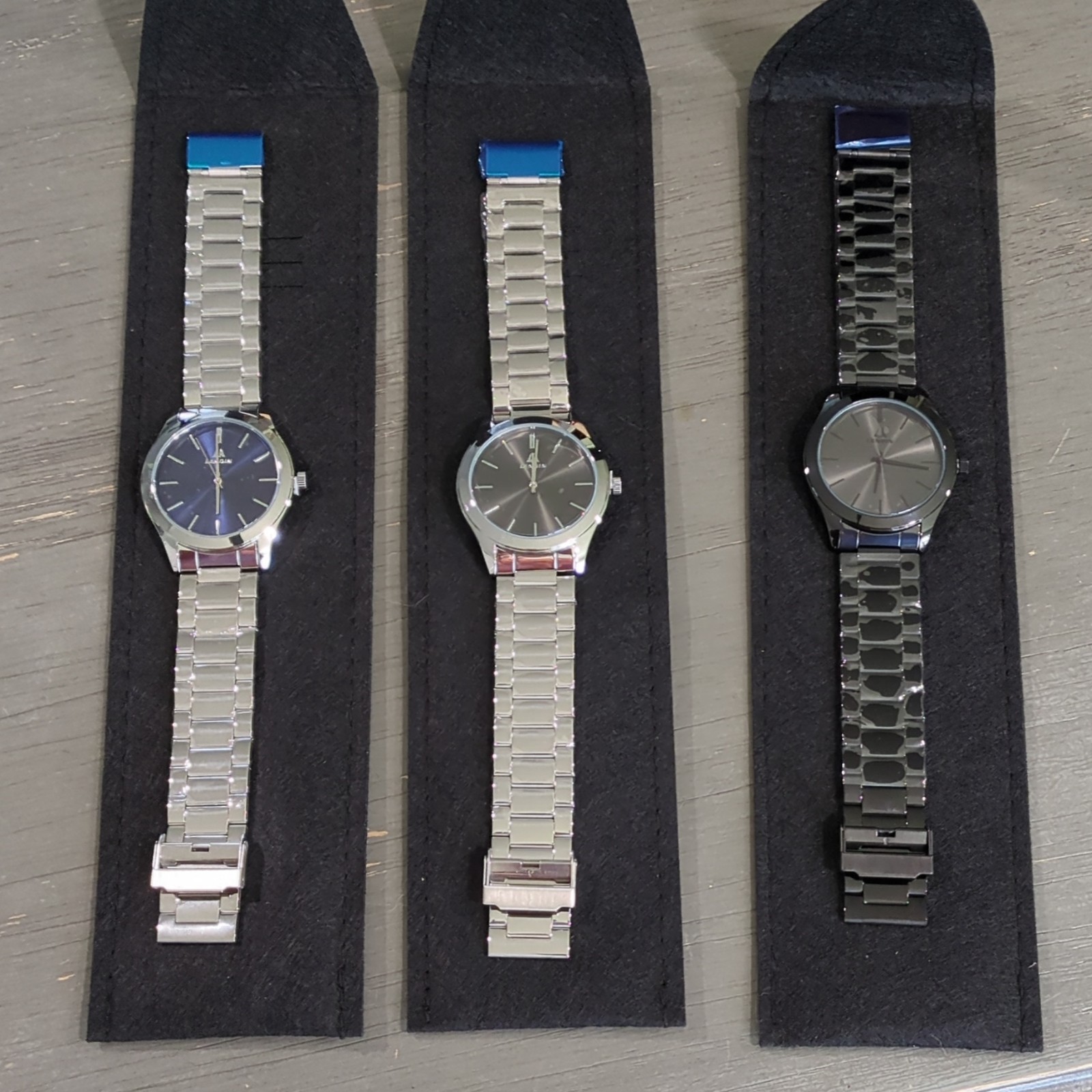LOT of Men’s Metal Band watches classic look great styles ADJUSTABLE