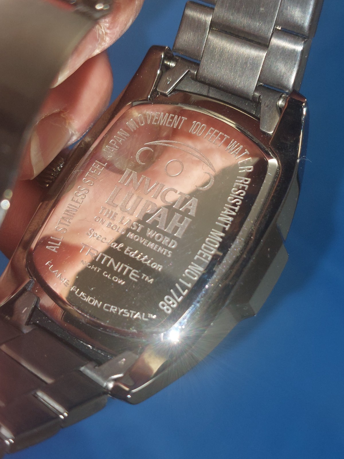 Mens Invicta Lupa Special Edition Tritnite Water Resistant 100 Feet Model 17768