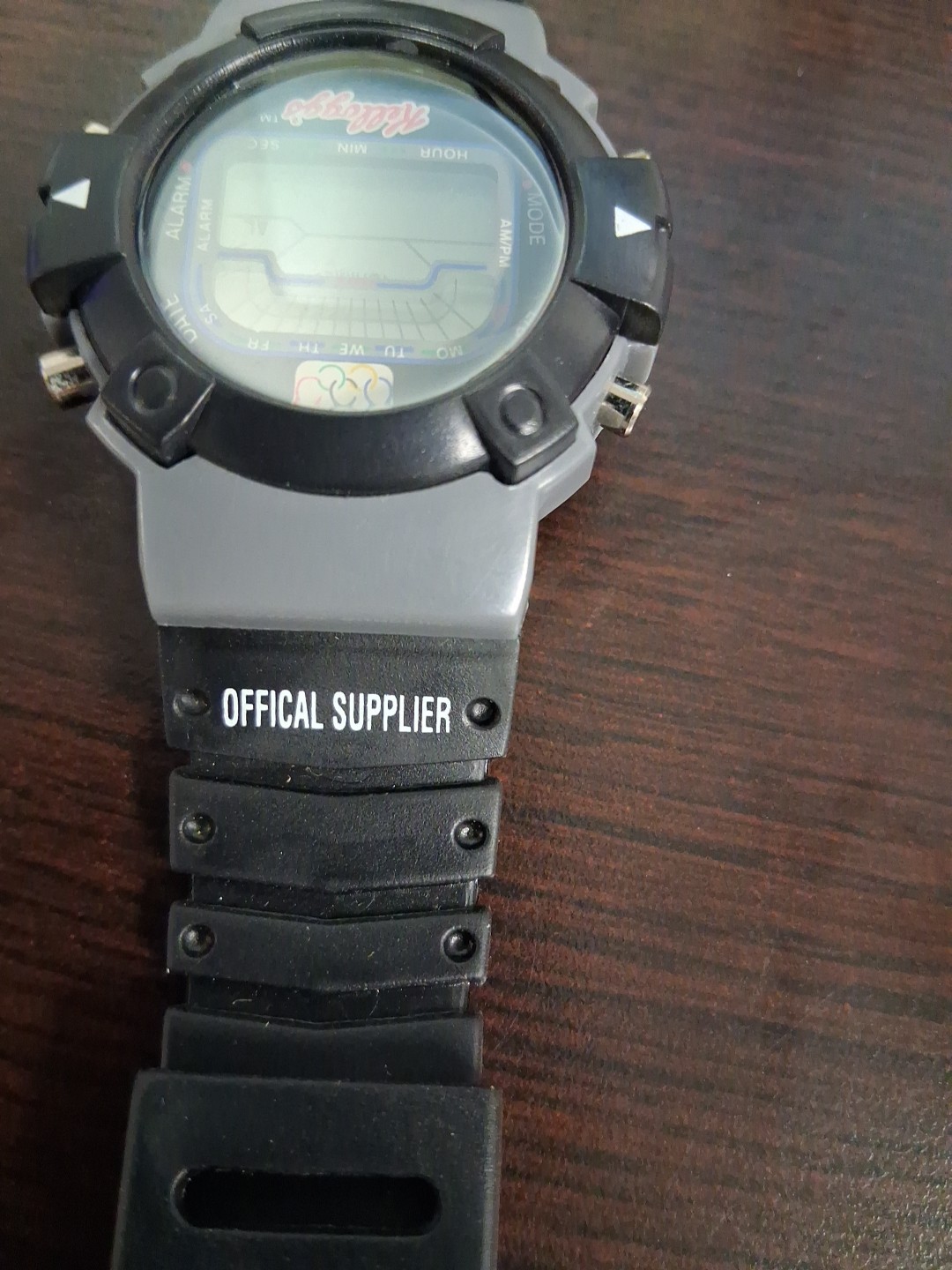 Vintage Kelloggs LCD Chronograph Wrist Watch USA Olympics Promo(untested)