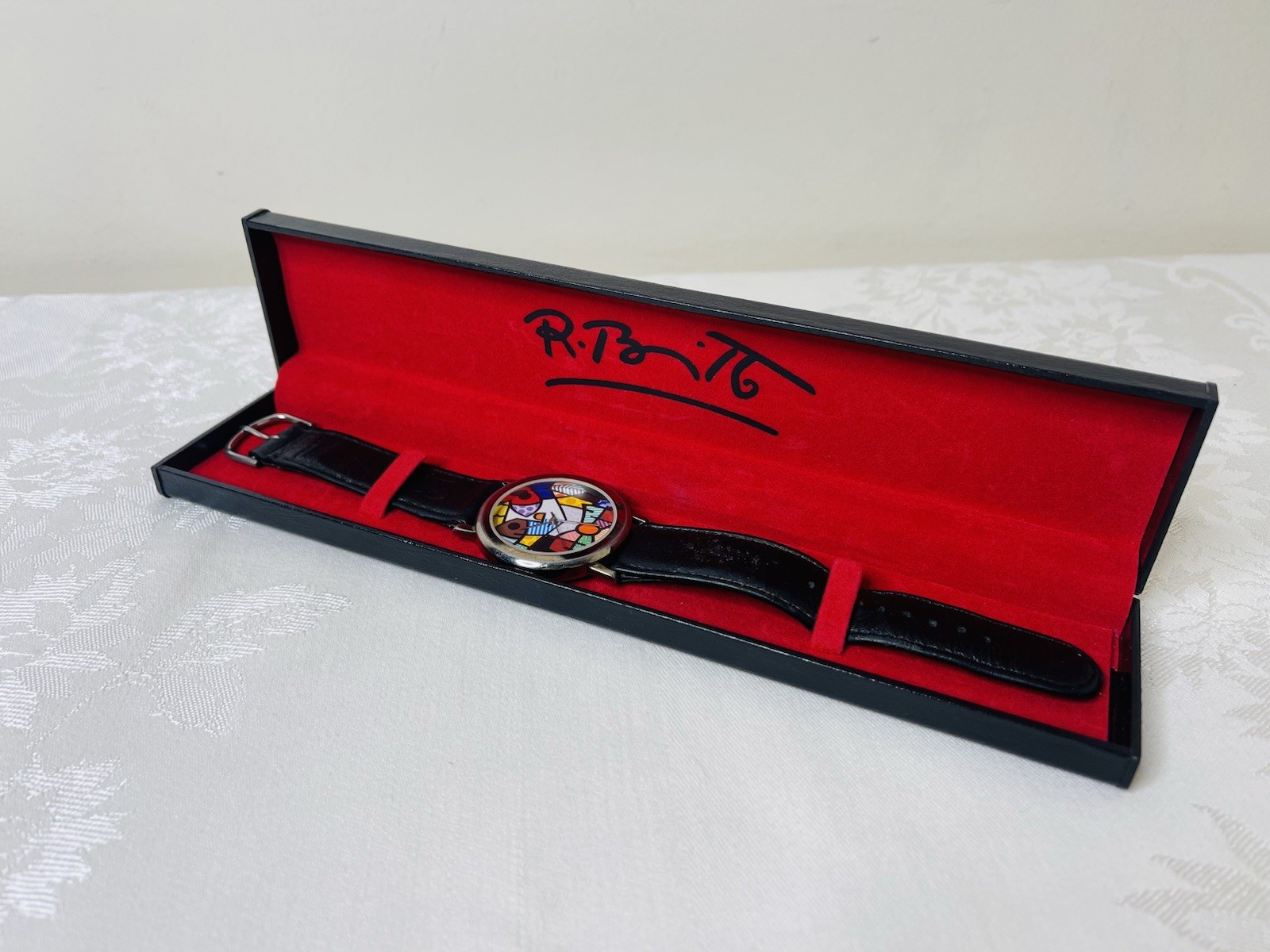 SUPER RARE 1993 ROMERO BRITTO “Big Eyes” Neo-Pop Art Watch 464/1500 Works Great