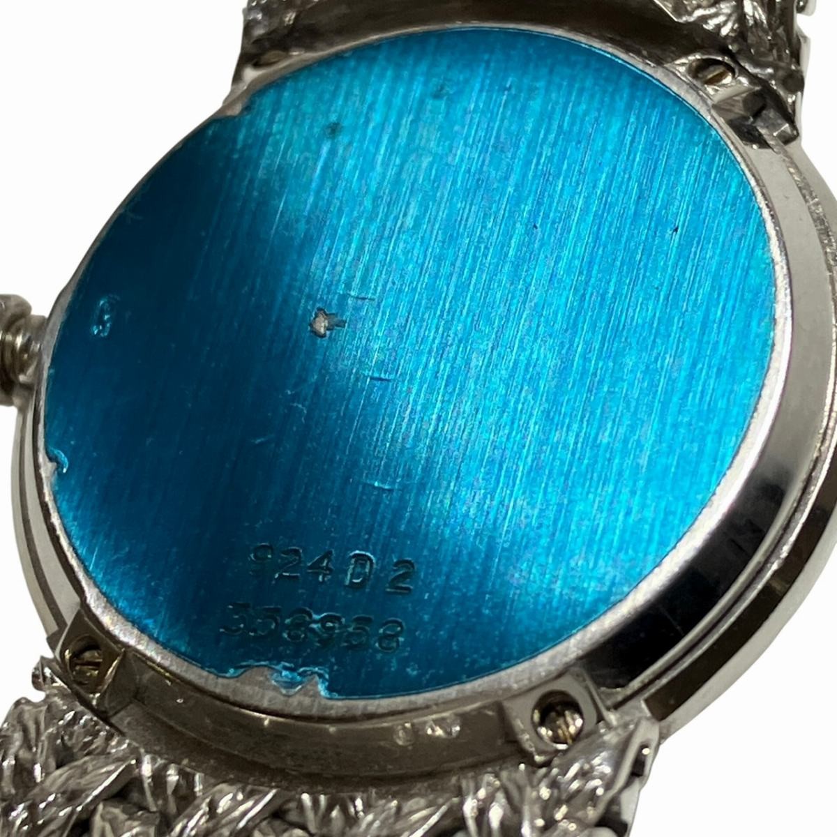 PIAGET Watches 66.4g K18WG Hand Winding SilverDIAL 924D2 Free shipping Used