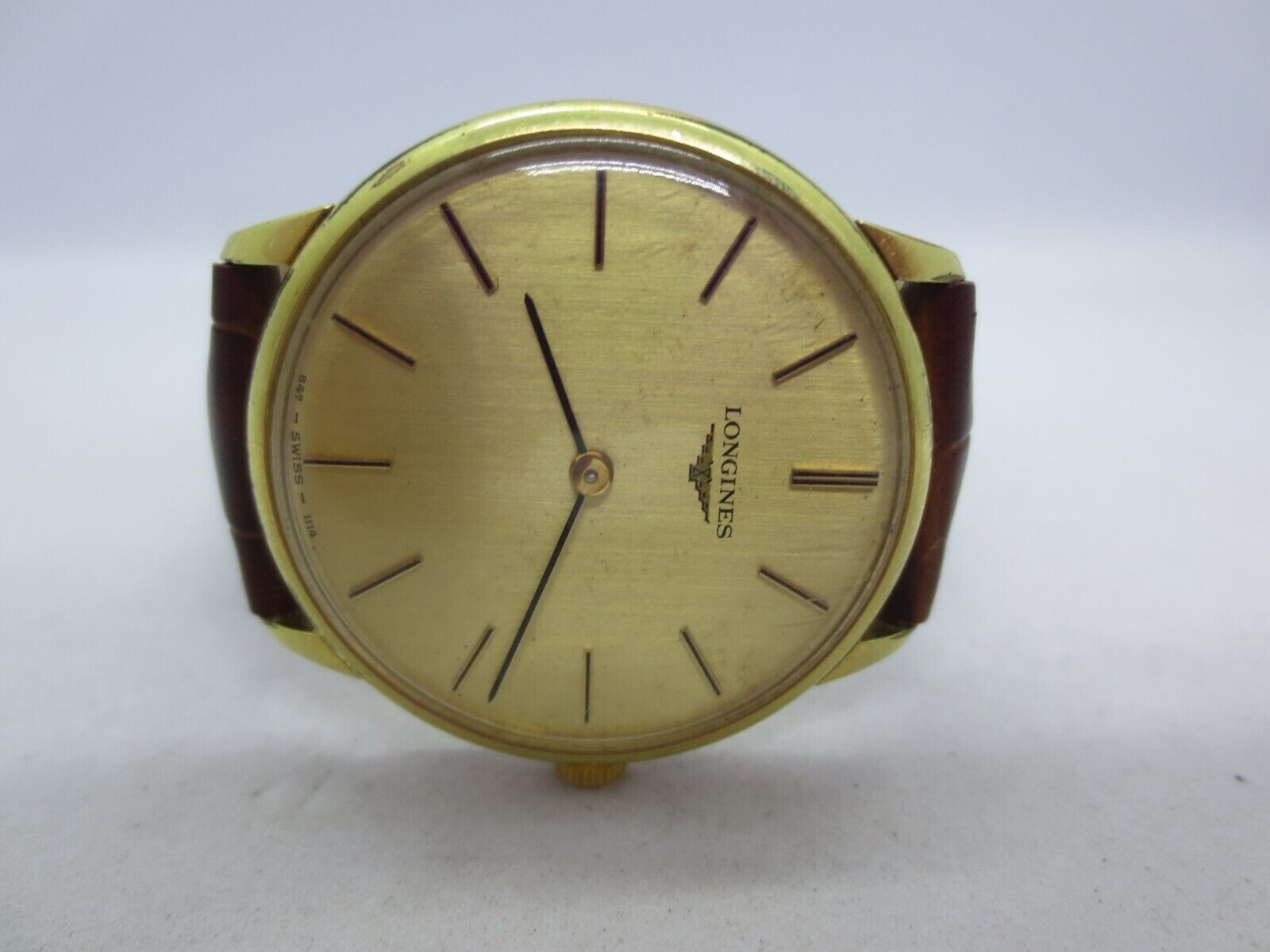 VINTAGE LONGINES L847.4 GOLDPLATED HANDWIND MENS DRESS WATCH