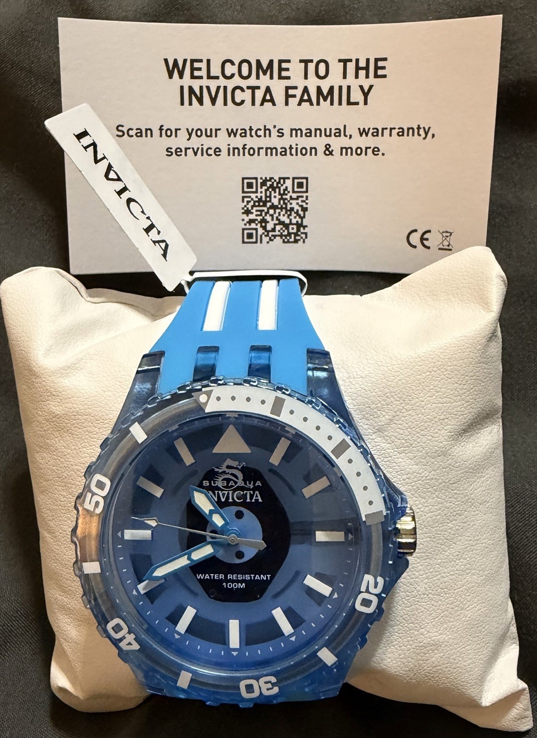 Invicta Subaqua Men’s Watch 44mm Blue #69449 100m NIB