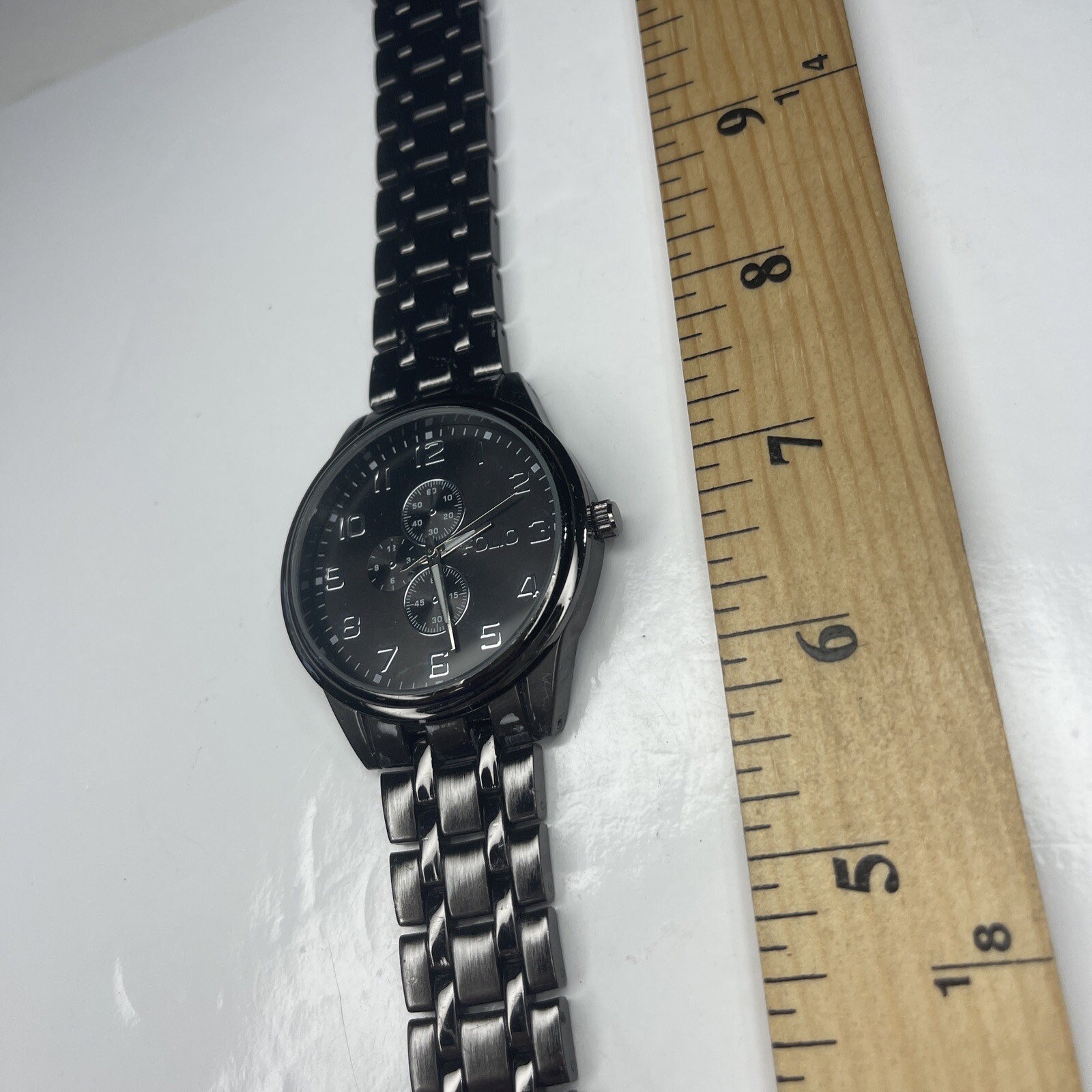 E Folio Charcoal Gunmetal FMD MSG070 Japan Black Stainless Repair Untested