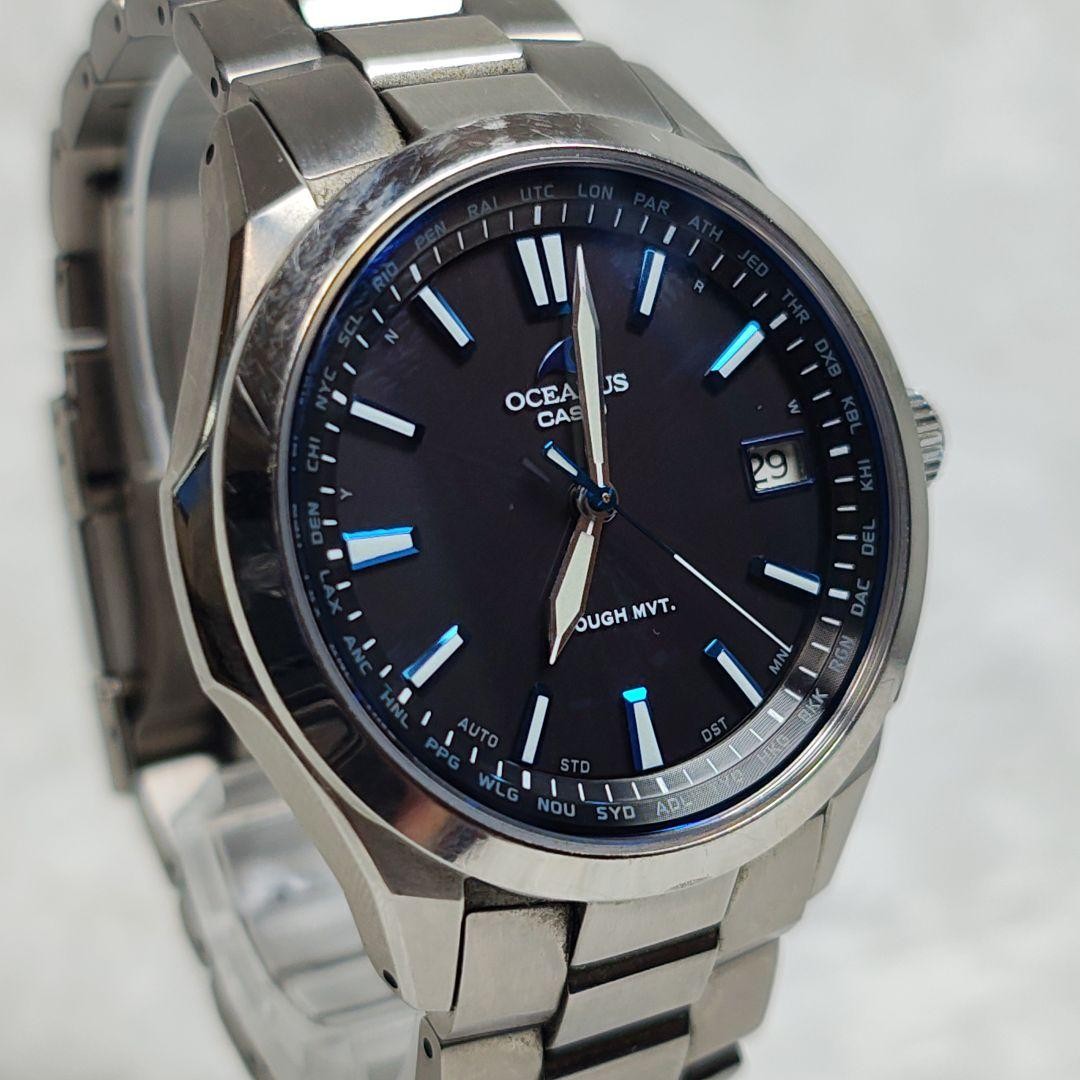 Casio OCW-T150-1AJF Oceanus Solar Radio Controlled Watch Black [Excellent]