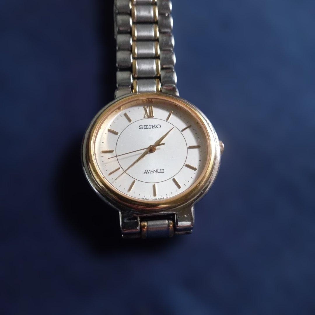 SEIKO AVENUE Women’s Watch, Two-Tone Color, New Battery