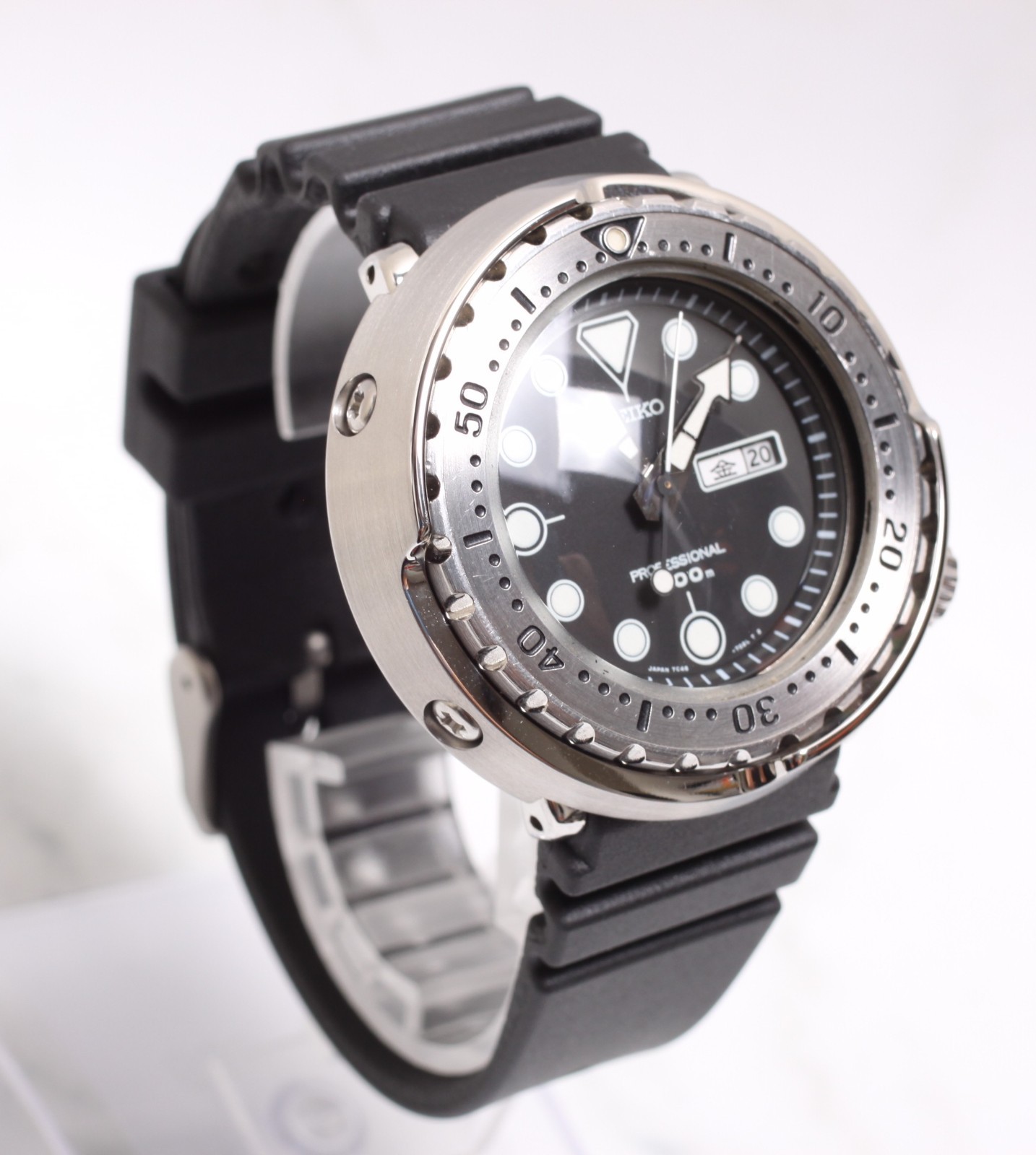 *MINT* SEIKO 7C46-7010 SBBN007 300m Diver Tuna Men’s Quartz Watch From JAPAN