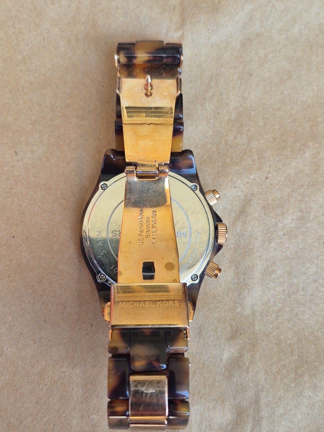 Michael Kors MK-5416 Two Tone Crystals Bezel Chronograph Women’s Watch