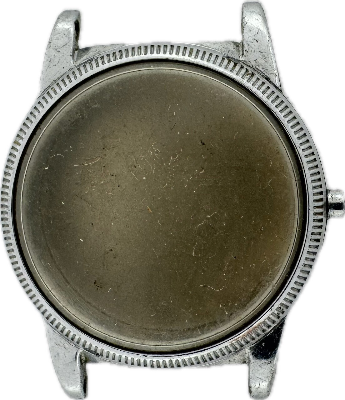 Vintage Wadsworth 6/0 Size Coin Edge Military Men’s Wristwatch Case Screw Back